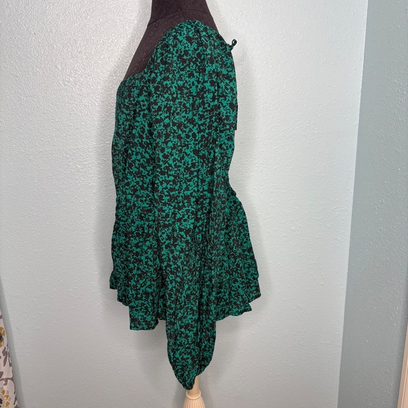 Ava Viv Plus Size Peplum Smocked Blouse - Picture 2 of 13